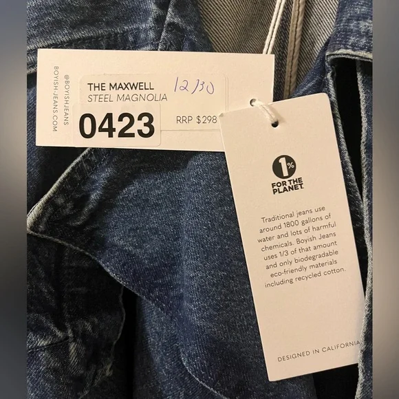 NWT Boyish “THE MAXWELL” Midweight Denim Trench Coat - Picture 8 of 15